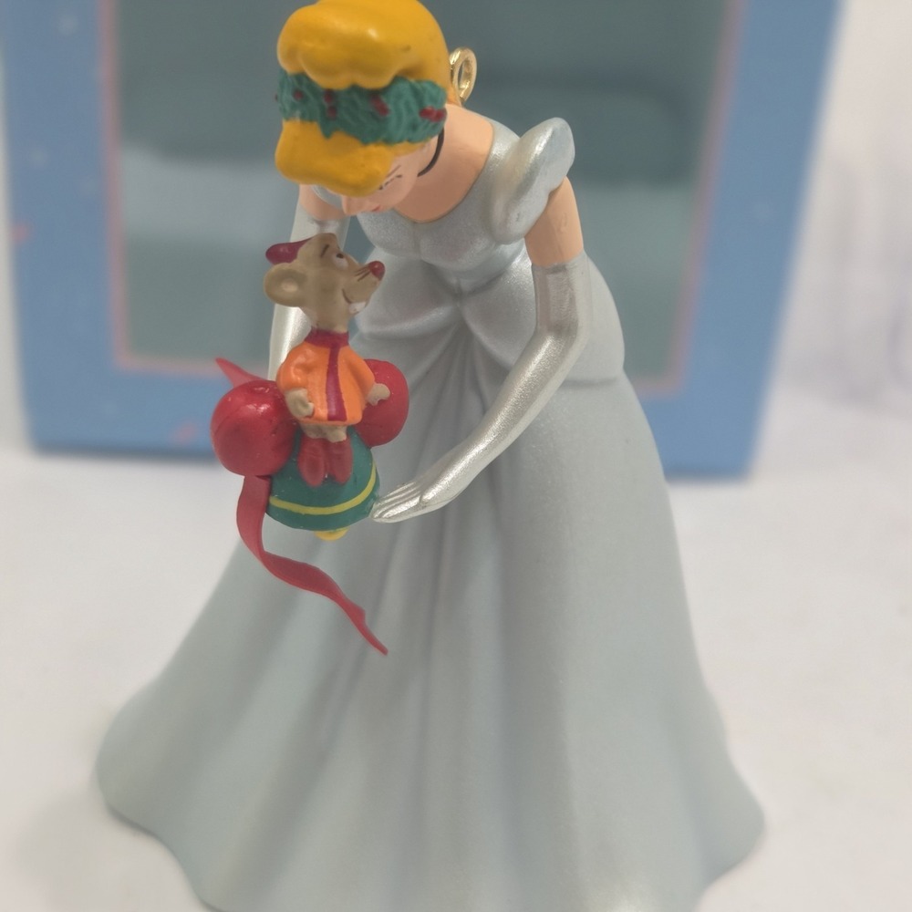 Disney Grolier  Special First Issue Christmas Ornament Cinderella With Box